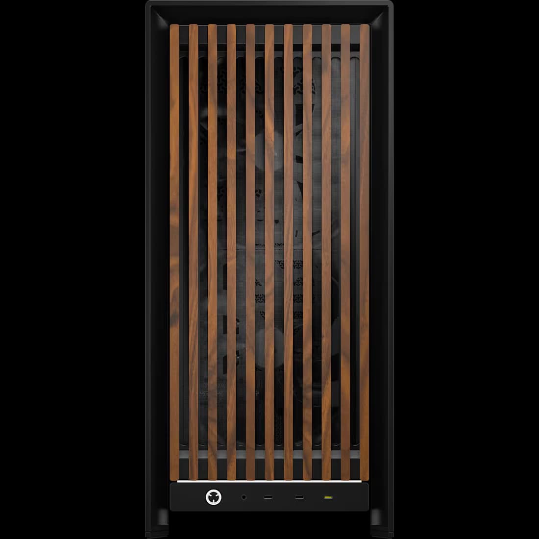Corsair FRAME 5000D WOOD RS Modular Mid-Tower PC Case - Black / Walnut image