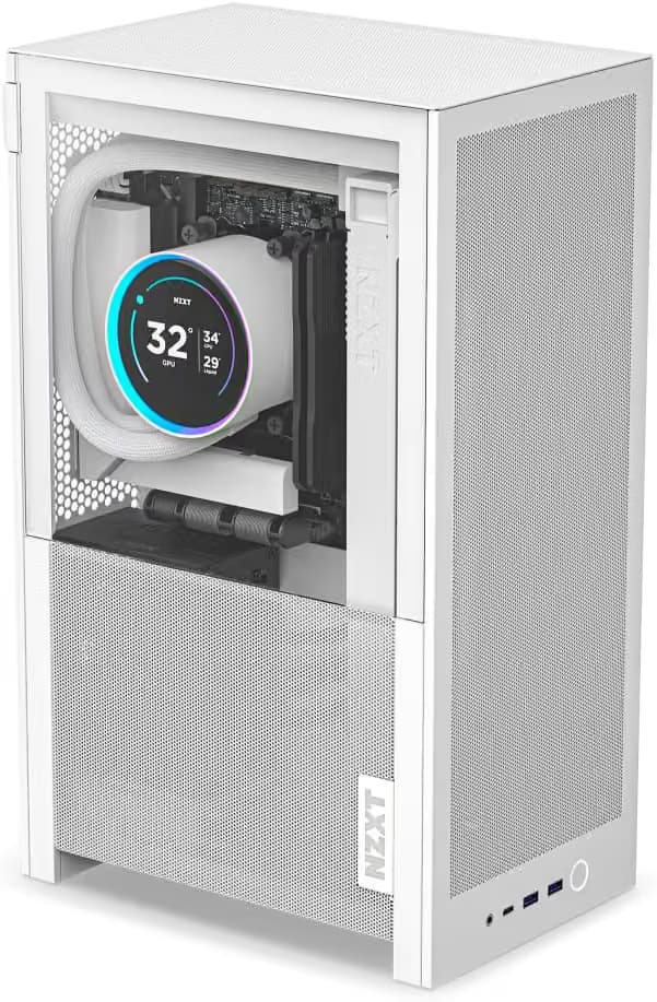 NZXT H2 Flow Mini-ITX Airflow Case White main image