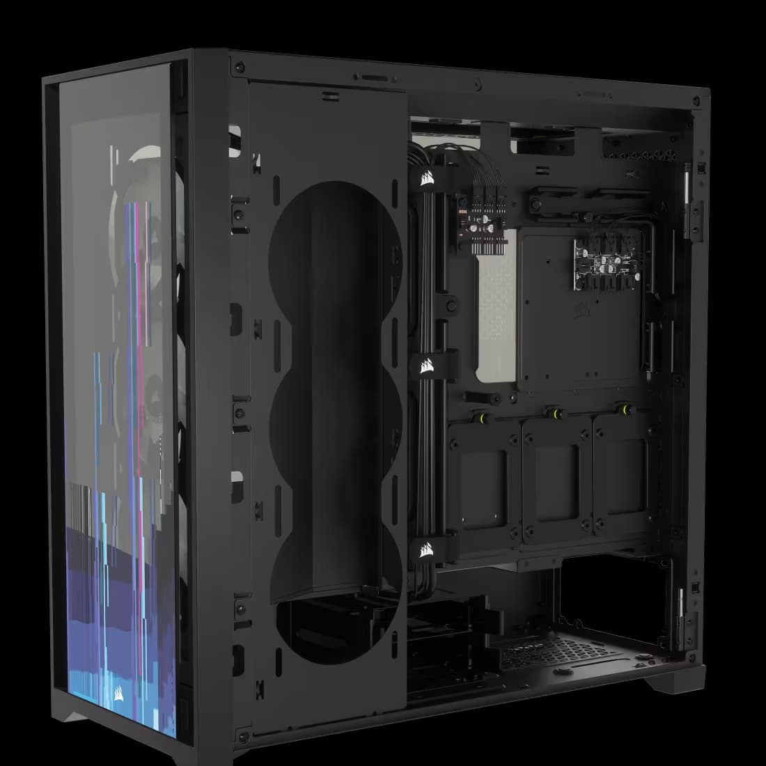 Corsair iCUE 5000X RGB SIGNATURE SERIES Mid-Tower Smart Case — Glitch image