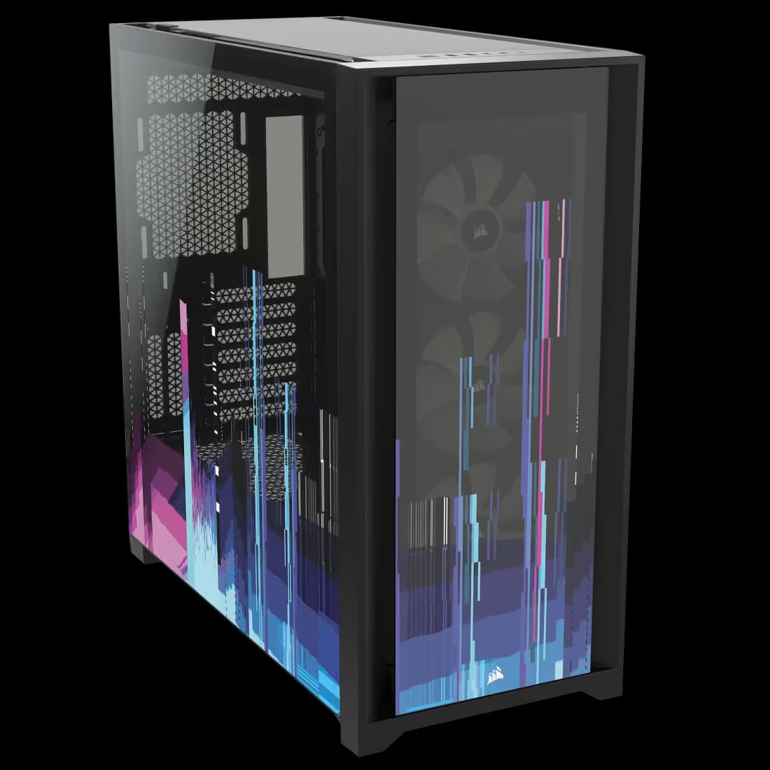 Corsair iCUE 5000X RGB SIGNATURE SERIES Mid-Tower Smart Case — Glitch image