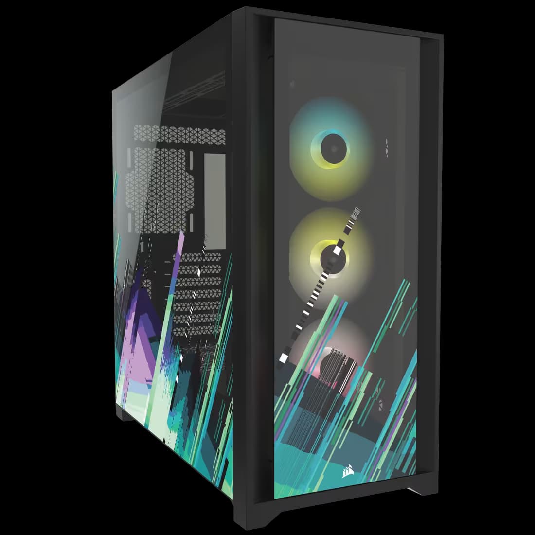 Corsair iCUE 5000X RGB SIGNATURE SERIES Mid-Tower Smart Case — Shift image