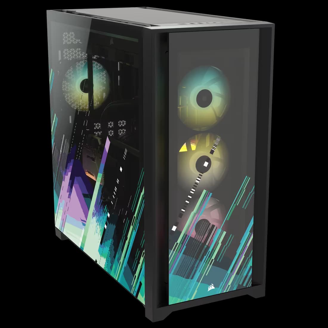Corsair iCUE 5000X RGB SIGNATURE SERIES Mid-Tower Smart Case — Shift image