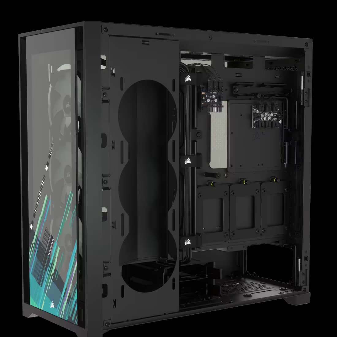 Corsair iCUE 5000X RGB SIGNATURE SERIES Mid-Tower Smart Case — Shift image