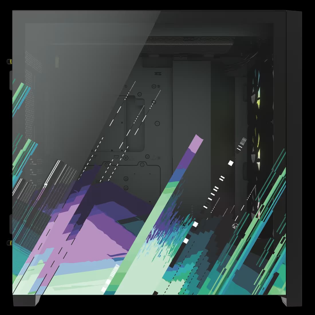 Corsair iCUE 5000X RGB SIGNATURE SERIES Mid-Tower Smart Case — Shift image