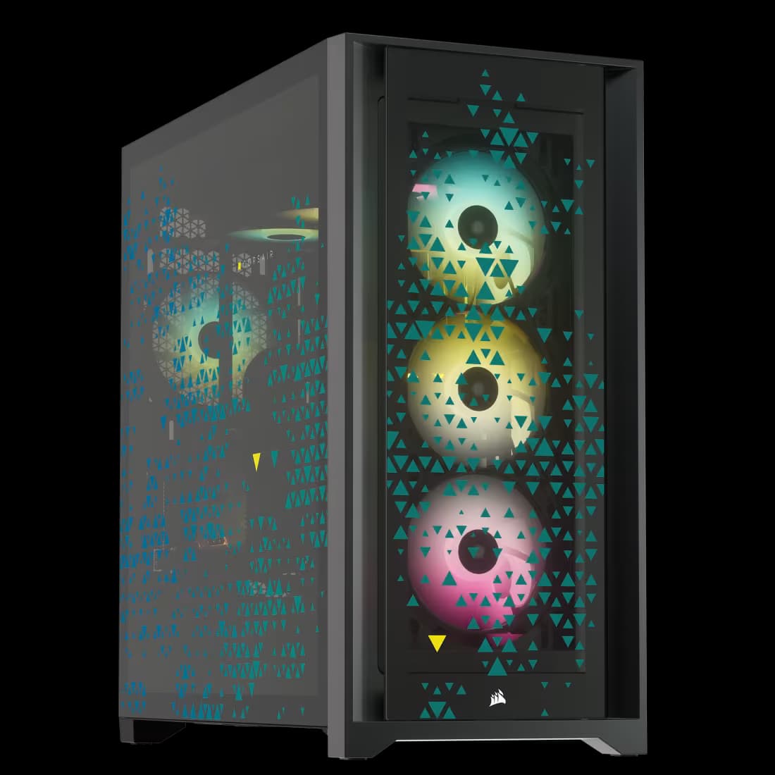 Corsair iCUE 5000X RGB SIGNATURE SERIES Mid-Tower Smart Case — Triptych main image
