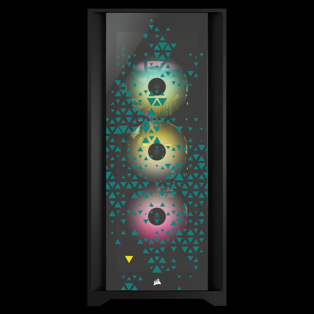 Corsair iCUE 5000X RGB SIGNATURE SERIES Mid-Tower Smart Case — Triptych image