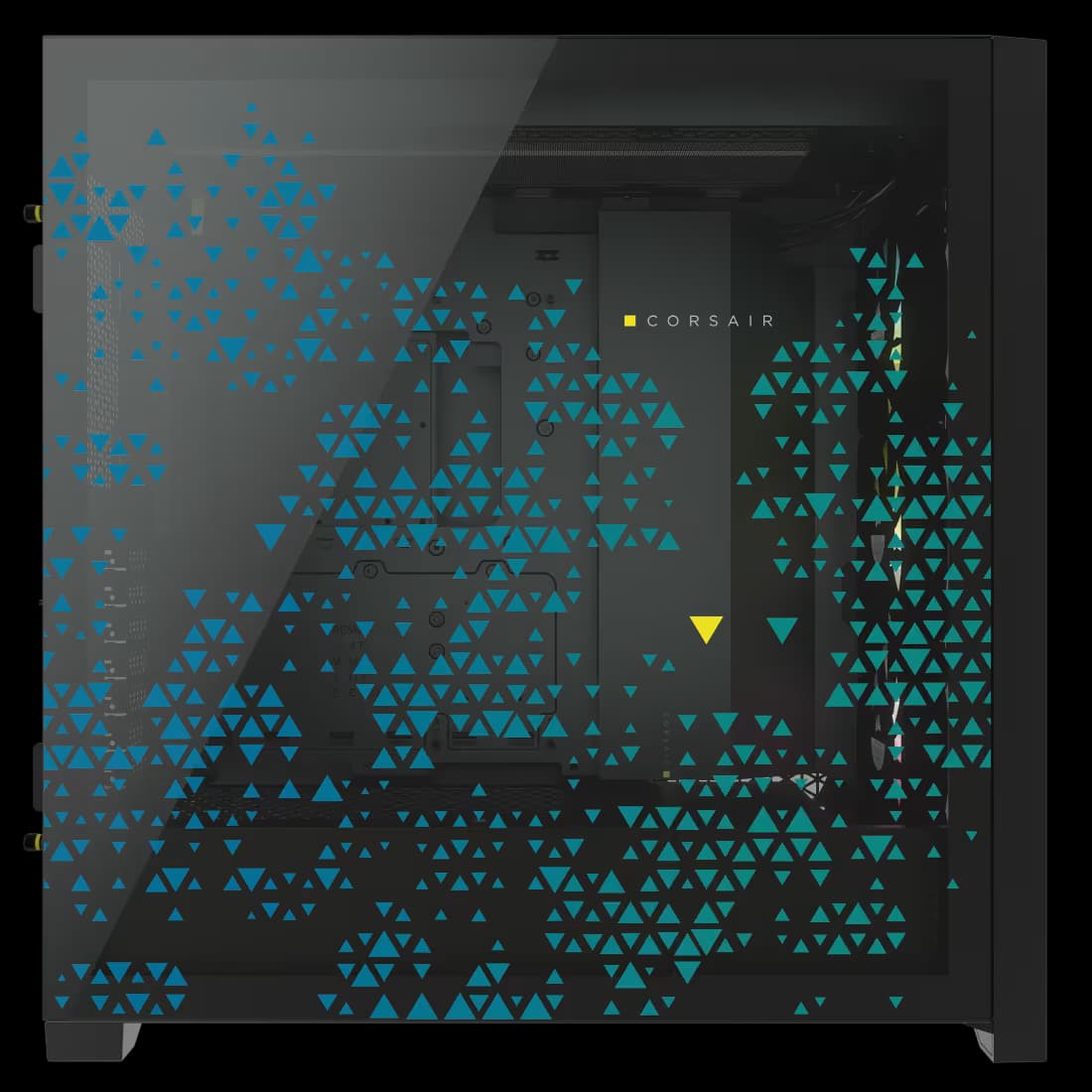 Corsair iCUE 5000X RGB SIGNATURE SERIES Mid-Tower Smart Case — Triptych image