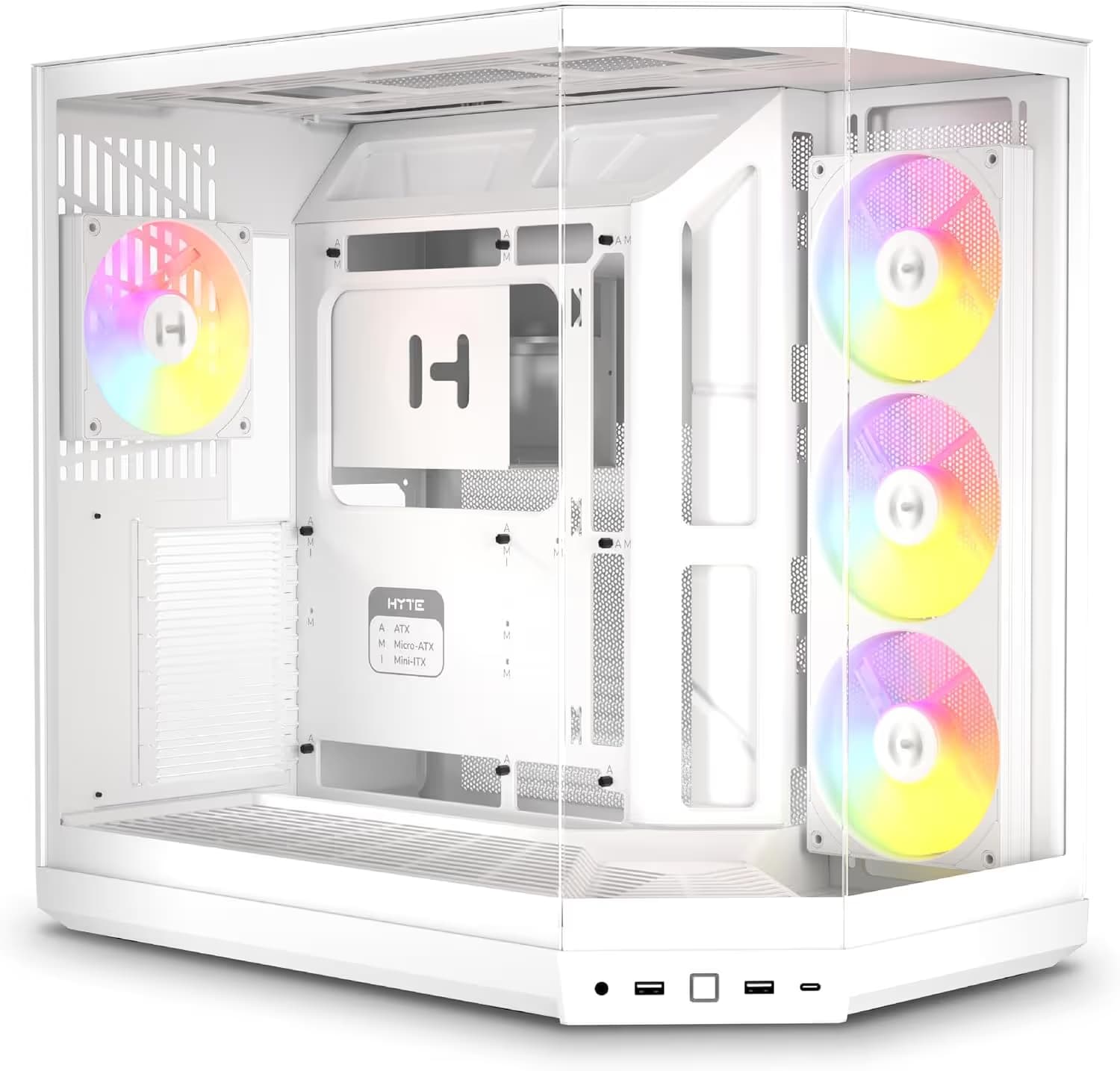 HYTE Y50 Snow White ARGB main image