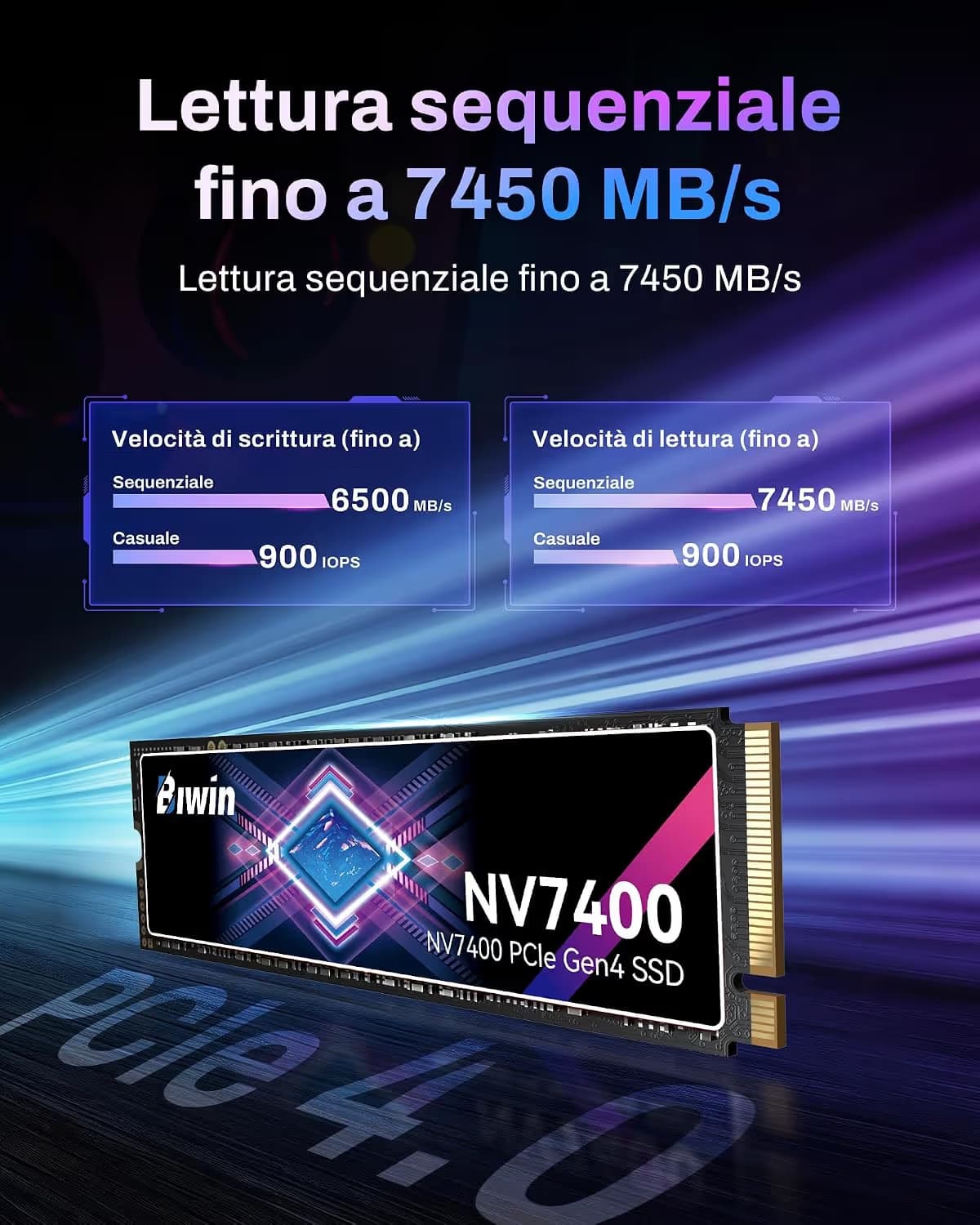 Biwin Black Opal NV7400 1TB Gen4 SSD image