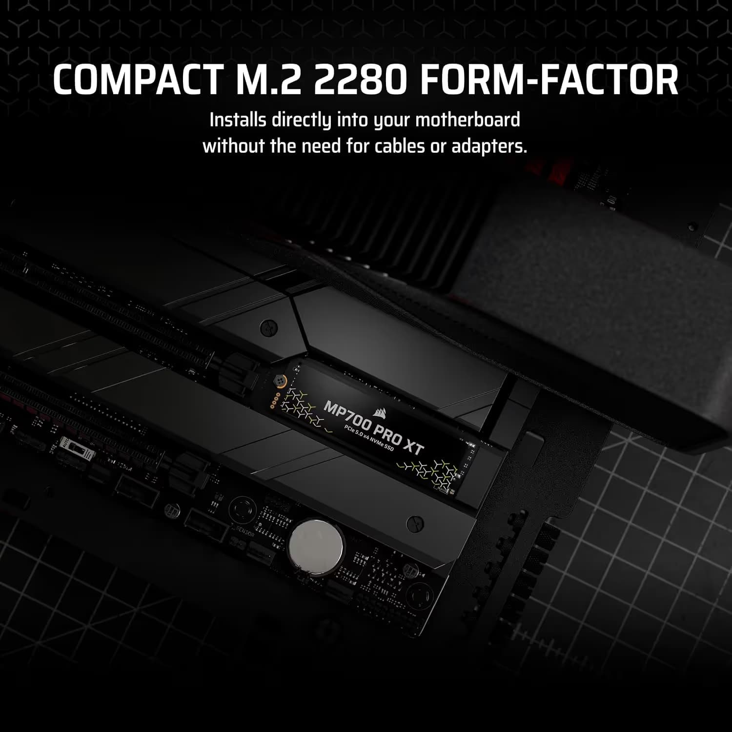 Corsair MP700 PRO XT 4TB PCIe 5.0 x4 NVMe M.2 SSD image