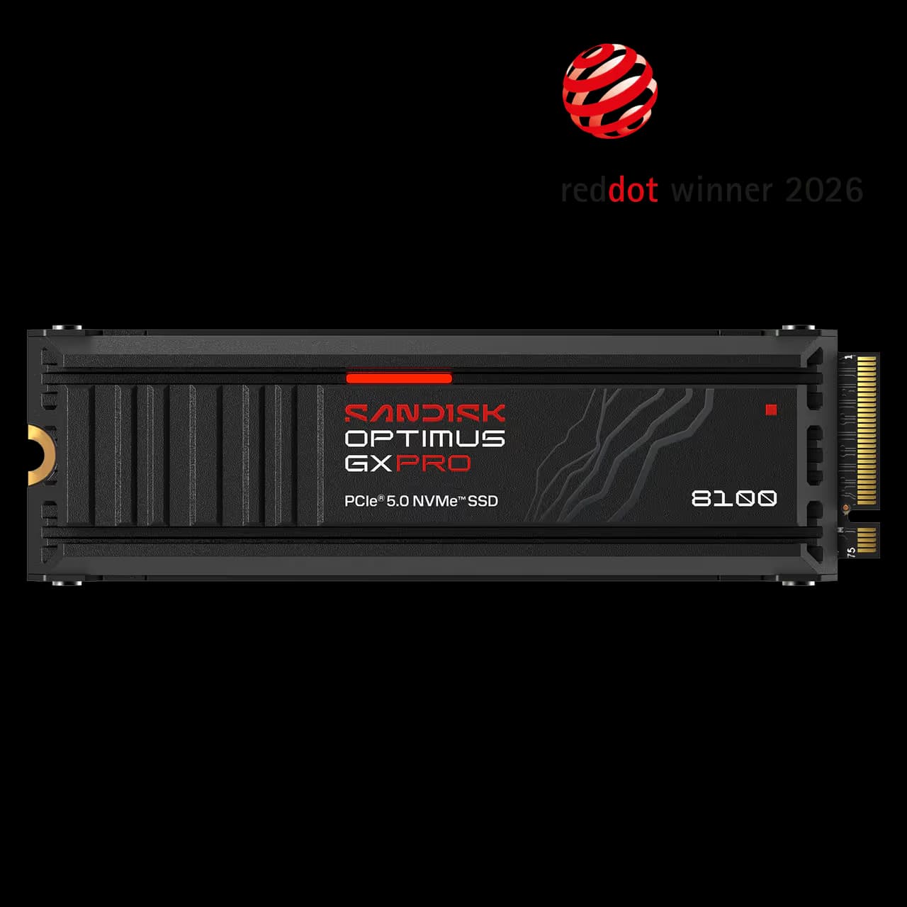 SanDisk Optimus GX PRO 8100 (w/Heatsink) 8 TB M.2-2280 PCIe 5.0 X4 NVME Solid State Drive main image