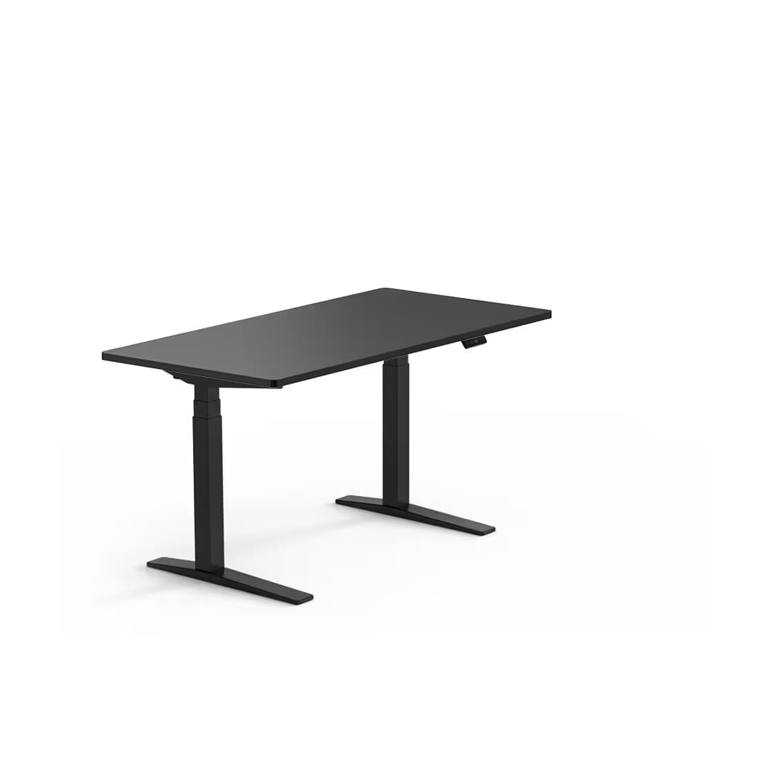 FlexiSpot E7 Pro 60 × 24 in Black Laminate Desktop Black Frame image