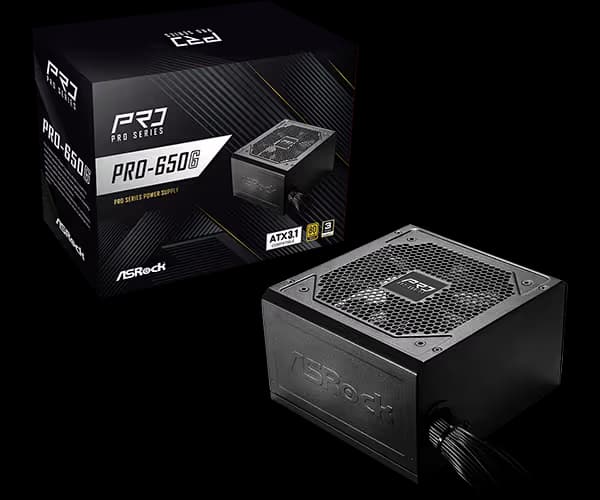 Asrock Pro 650G Non-Modular PSU main image