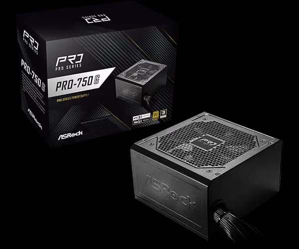 Asrock Pro 750G Non-Modular PSU main image