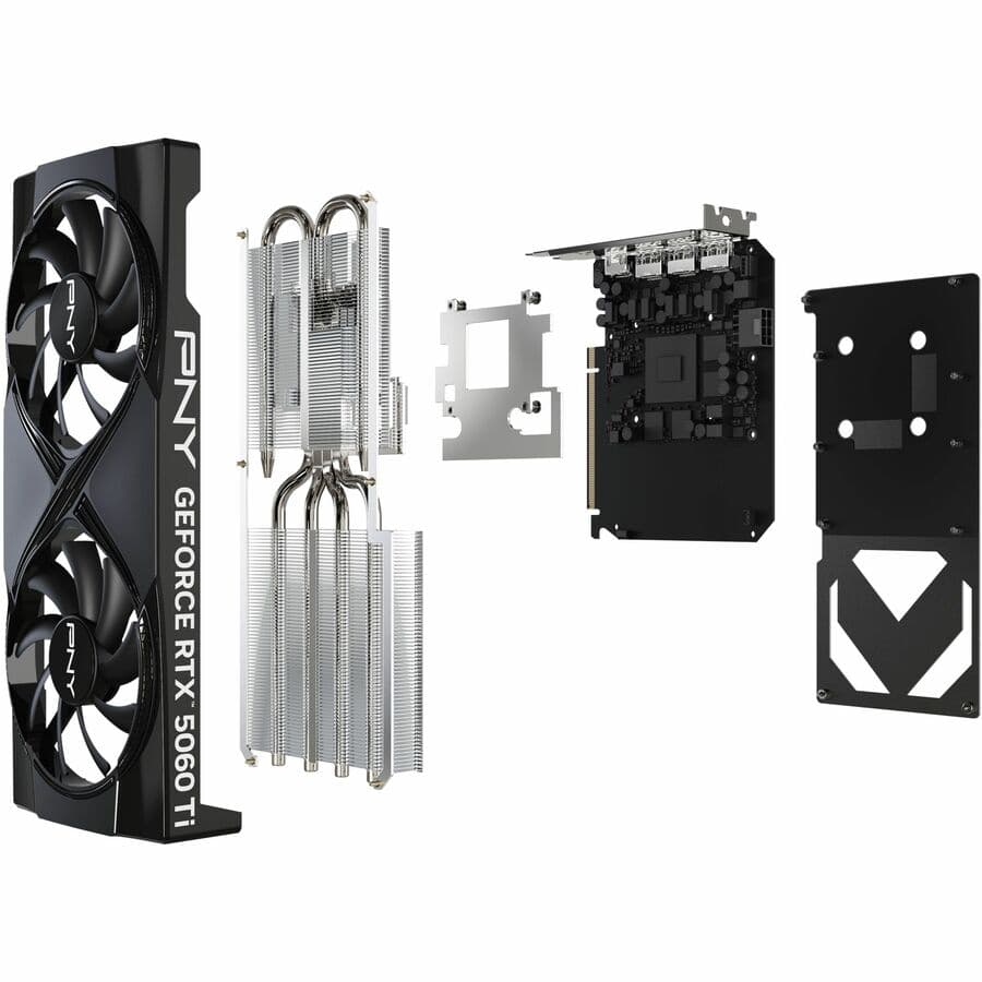 PNY Dual Fan GeForce RTX 5060 Ti 16GB GDDR7 Black image