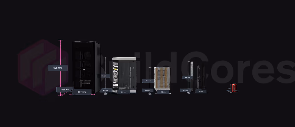 PC Case Size Comparison and Dimensions Tool | BuildCores