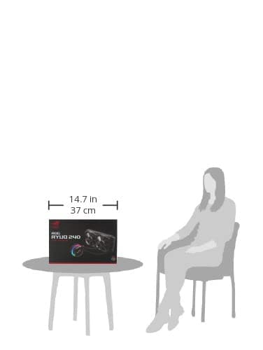 Asus ROG RYUO Water 240mm RGB 80.95 CFM Black image