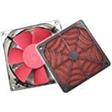 Evercool Spider Filter 80mm Red 32.5 CFM 1-Pack main image