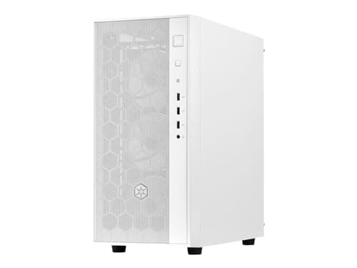 Silverstone FARA R1 PRO ATX Mid Tower White with Tempered Glass Side Panel and USB 3.2 Gen 1 Type-A USB 2.0 Type-A image