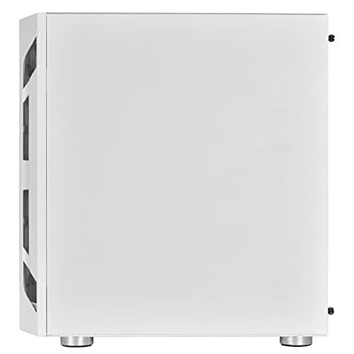 Silverstone FARA H1M MicroATX Mini Tower White Tempered Glass Side Panel image