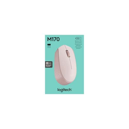 Logitech M170 Pink Optical Wireless/Wired Mouse image