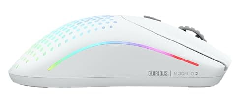 Glorious Model O 2 Wired/Wireless/Bluetooth Gaming Mouse- White image