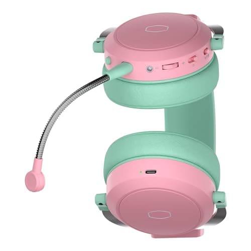 Cooler Master CH351 Green / Pink Closed-Back Headphones image