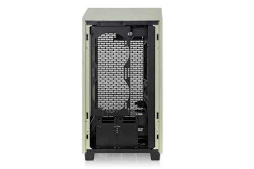 Thermaltake The Tower 200 Mini-ITX Tower Beige Tempered Glass Side Panel, USB 3.2 Gen 2 Type-C Front Panel image