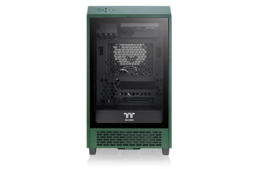 Thermaltake The Tower 200 Mini-ITX Tower Green Tempered Glass Side Panel image