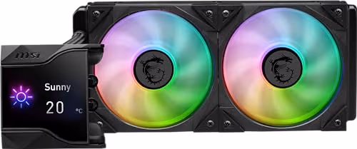 MSI MPG CORELIQUID D240 Water 240mm 77.4 CFM Black image