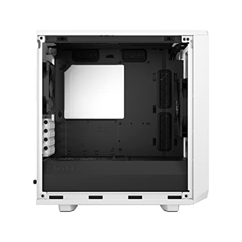 Fractal Design Meshify 2 Mini MicroATX Mid Tower White/Black Tempered Glass Side Panel, USB 3.2 Gen 2 Type-C and USB 3.2 Gen 1 Type-A image