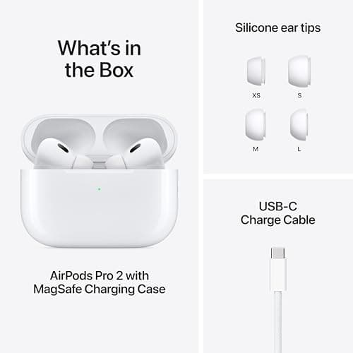 Apple AirPods Pro 2nd Gen MagSafe USB-C Closed In-Ear Headset With Microphone image