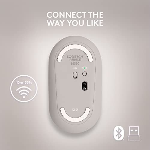 Logitech PEBBLE M350 Bluetooth/Wireless/Wired Optical Mouse image