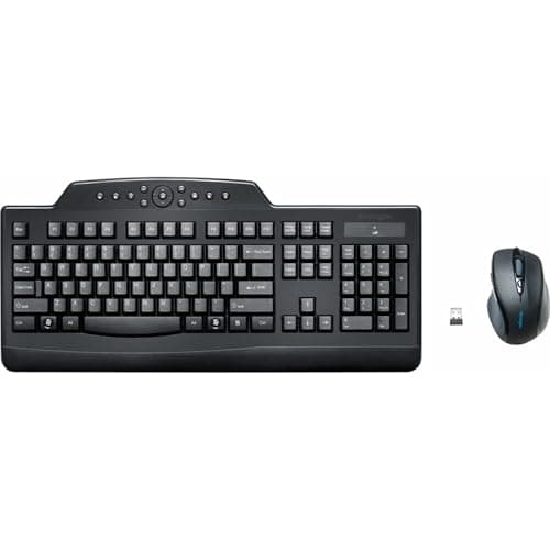Kensington Pro Fit Wireless Media Desktop Set Ergonomic Keyboard with Optical Mouse image