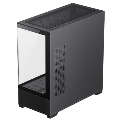 GameMax Vista M Micro ATX Mini Tower Black with Tempered Glass Side Panel and USB 3.2 Gen 1 Type-A, USB 2.0 Type-A Front Panel image