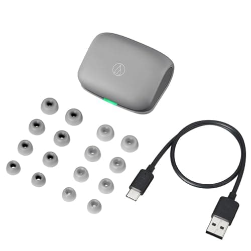 Audio-Technica ATH-TWX7 Closed Earbud With Microphone Headset image