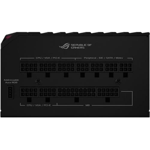 ASUS ROG Thor 850W Platinum II (Fully Modular Power Supply, 80+ Platinum, Lambda A++ Certified, ROG heatsinks, 135mm PWM fan, 0dB Mode, OLED Panel, Sleeved Cables, Aura Sync) image