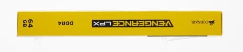 Corsair Vengeance LPX Black / Yellow DDR4-3200 CL16 64GB (4x16GB) image