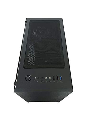Apevia Matrix ATX Mid Tower Black with Tempered Glass Side Panel and USB 3.2 Gen 1 Type-A USB 2.0 Type-A image