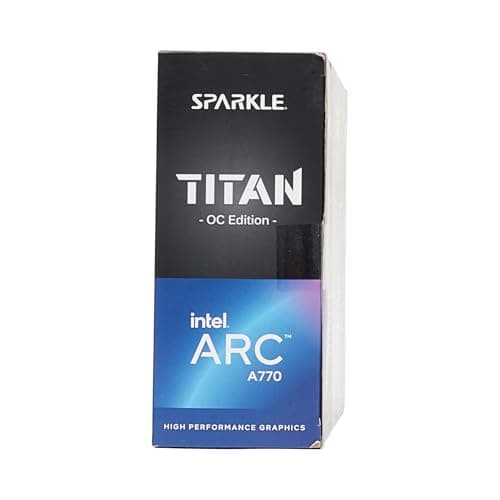 Sparkle TITAN OC Arc A770 16GB GDDR6 Blue / Black image