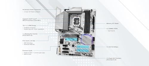 ASRock Z890 Pro RS WiFi White DDR5 ATX image