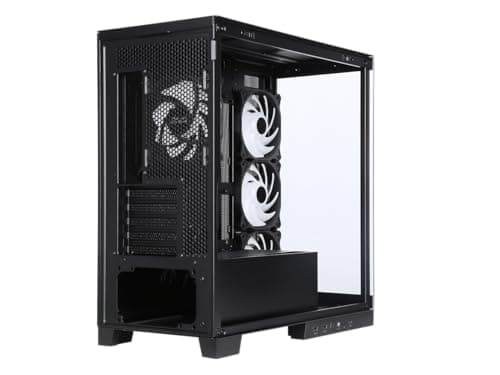 SAMA AR01-RGB Micro ATX Mini Tower Black with Tempered Glass Side Panel and USB 3.2 Gen 2 Type-C USB 3.2 Gen 1 Type-A image