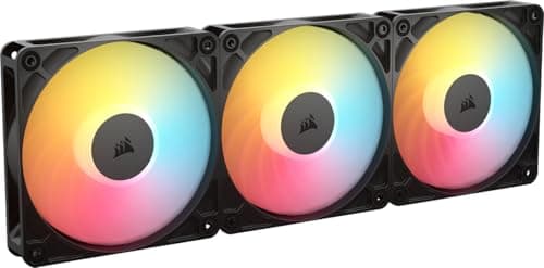 Corsair RS120-R 120mm Black Addressable RGB PWM 65.82 CFM 3-Pack main image