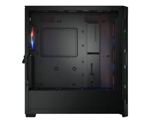 Cougar Duoface Pro RGB ATX Mid Tower Black with Tempered Glass Side Panel, USB 3.2 Gen 2 Type-C, USB 3.2 Gen 1 Type-A, and USB 2.0 Type-A image