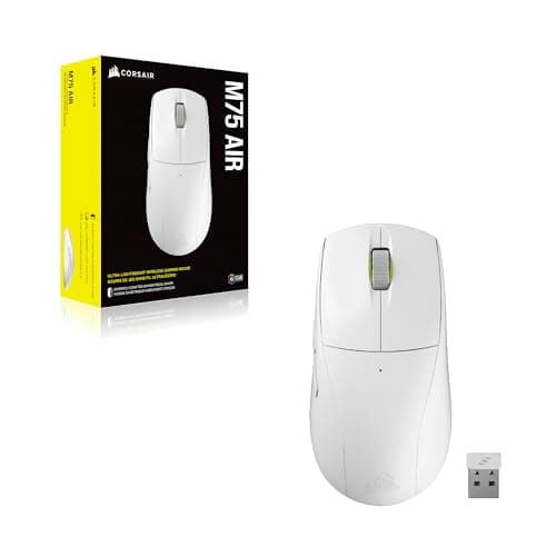 Corsair M75 AIR Wireless/Wired/Bluetooth Gaming Mouse - White image