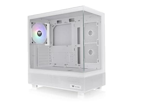 Thermaltake View 270 ATX Mid Tower White Tempered Glass Side Panel, SNOW image