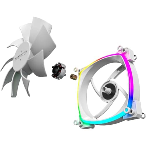 Montech AX120 120mm White Addressable RGB PWM 59 CFM 1-Pack image