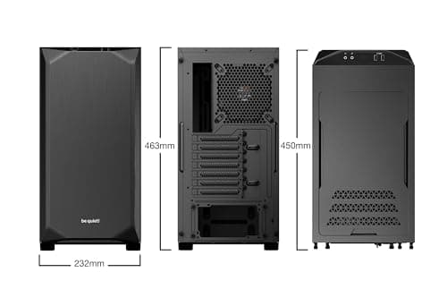 be quiet! Pure Base 500 ATX Mid Tower Black with Tempered Glass Side Panel and USB 3.2 Gen 1 Type-A image
