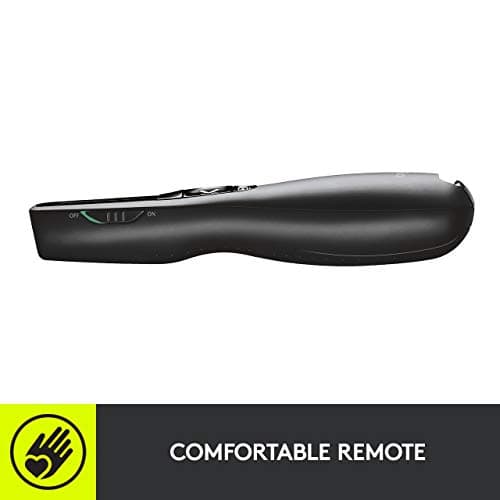 Logitech Professional Presenter R800, Wireless Presentation Clicker Remote with Green Laser Pointer and LCD Display image