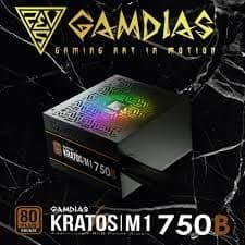 GAMDIAS KRATOS M1 B Black 750W Non-Modular 80+ Bronze Certified ATX image